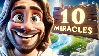 10 Miracles of Jesus Christ  AI Animation [upl. by Fernande]