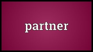 Partner Meaning [upl. by Atsuj]