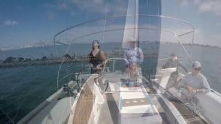 Beneteau Oceanis 511 Blue hull Self tacking predelivery Test Sail San Diego [upl. by Hulda]