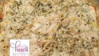 Creamy Turkey Tetrazzini  I Heart Recipes [upl. by Epuladaugairam124]