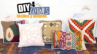 DIY 4 COJINES AESTHETIC🤩  Súper fáciles bonitos y baratos [upl. by Eisler174]