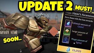 AOT Revolution How To Get FULLY Prepared For UPDATE 2 soon [upl. by Ful]