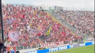 Spezia  Salernitana il tifo dei 2400 salernitani [upl. by Gerrald]