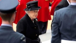 The Queen and politicians arrive for Margaret Thatchers funeral [upl. by Etsyrk]