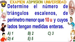 Examen UNI Admisión Universidad de Ingeniería Triángulos geometría solucionario [upl. by Shelly]