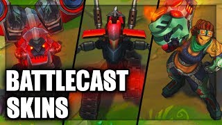 All Battlecast Skins Illaoi Skarner ChoGath Viktor Urgot VelKoz KogMaw Xerath League of Legends [upl. by Neelehtak]