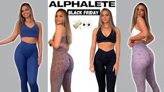 Alphalete Black Friday Tryon Haul  Surface Amplify Alphalux leggings  more [upl. by Elleined610]