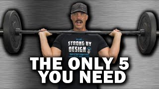 The ONLY 5 Barbell Exercises You Need for Muscle Mass 👌 [upl. by Krisha]