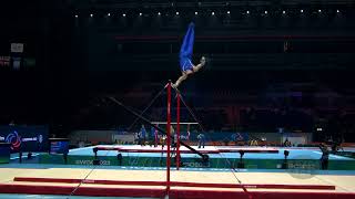 SRBIC Tin CRO  2022 Artistic Worlds Liverpool GBR  Qualifications Horizontal Bar [upl. by Nnaeiluj352]