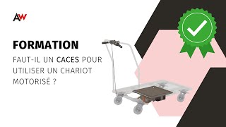 ACTIWORK  Fautil la CACES pour utiliser un chariot motorisé [upl. by Ahsinom]