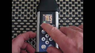 Svantek SV971A Sound Meter basic overview of meter and menus [upl. by Notlimah]