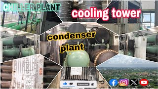 CHILLER COOLING TOWER PLANT 🪭 CONDENSER PLANT  sudipedtz wscbhubaneswar [upl. by Agnesse]