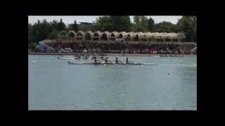 Closest Photofinish in Rowing World Rowing Championships 2012 Semifinals AB LM4x [upl. by Carhart]