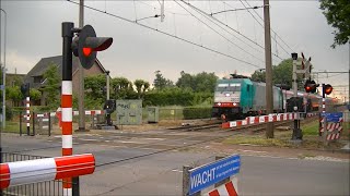 Spoorwegovergang Zevenbergen  Dutch railroad crossing [upl. by Bishop]