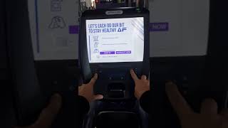 Precor P82 Console touch screen calibration [upl. by Anrev]