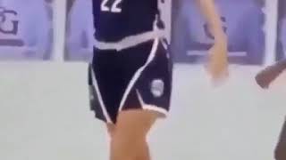 Basket ball commentator gets mad because a girl missed the shot [upl. by Con574]