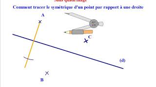 Symétrie centrale  symétrique dun triangle par rapport à un point [upl. by Hadden]