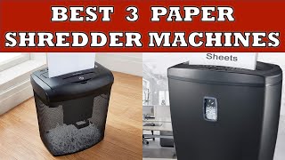 Best 3 Paper Shredder Machines in India [upl. by Asetal307]