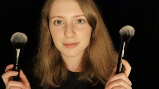 simply whispering amp brushing the mics  ASMR [upl. by Yennaiv]