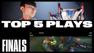 Top 5 Plays of Finals  Worlds 2023 [upl. by Terrel]