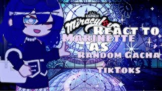 MLB react to Marinette as Random Gacha TikToks 1  RichModel FUTURE Au  Purple Galore YTB [upl. by Lecram949]