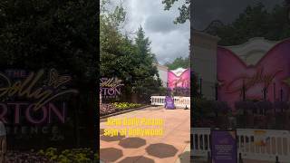 Dollywood 2024  New Dolly Parton new exhibit sign and pink butterfly goes up [upl. by Eimrots419]