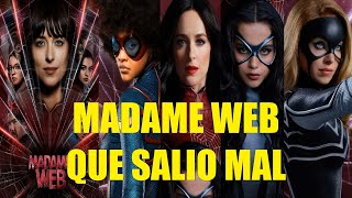 MADAME WEB QUE SALIO MAL RESEÑA RESUMEN EXPLICACIÓN DE LA HISTORIA PERSONAJES SPIDERVERSE [upl. by Egief]