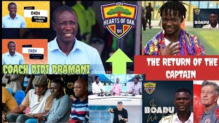 HEARTS OF OAK🌈NEW HEAD COACHMAS WUD DIDI DRAMANI ORSIGNED NEW GOAL KEEPERSLOCAL COACH OR OBRONI [upl. by Suirtemed843]