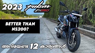 2023 Bajaj Pulsar N250 Detailed Review In Malayalam  Is It Better Than Pulsar NS200 [upl. by Ellemrac629]