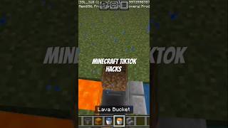 Minecraft tiktok hacks minecraft gaming minecraftbuilding [upl. by Fornof]