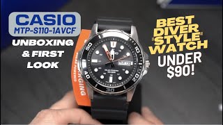 Casio MTPS1101AVCF Solar Powered Watch I Unboxing amp First Look [upl. by Amian]