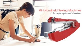 English  How to use a handy sewing machine stapler type style  video tutorial English [upl. by Horbal]