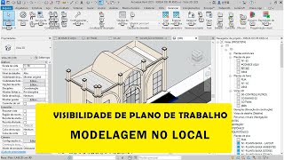 REVIT PLANOS DE REFERÊNCIA  VISIBILIDADE [upl. by Hairakcaz]