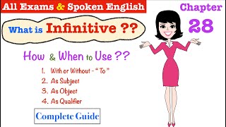 The Infinitive Simple Gerundial or Qualifying Infinitive Imp Tips Wren amp Martin Hindi Ch 28 [upl. by Nylsej133]