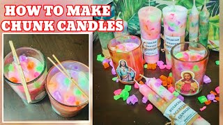 HOW TO MAKE CHUNK CANDLES STEP BY STEP  CANDLE MAKING BEGINNERS [upl. by Naor]