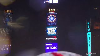 Ringing in 2019 Times Square New Years Eve Ball Drop [upl. by Orit]