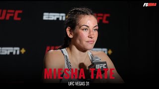 Miesha Tate Full UFC Vegas 31 postfight interview [upl. by Ahseyt]