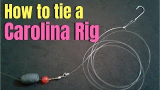 How to tie a Carolina Rig [upl. by Atirak]