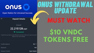 Onus App Withdrawal  How to withdraw VNDC tokens  SignUp 10  Onus App Advanced KYC Process [upl. by Egiap]