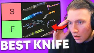 The ULTIMATE Valorant Knife Tier List Ranking EVERY Melee Weapon [upl. by Heyman]