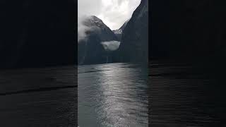 Waterfalls in Milford SoundPiopiotahi located in Fiordland National Park New Zealand South Island [upl. by Fulcher403]