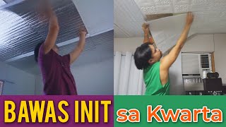 DIY Room Insulation with 3d Wallpaper  Bawas init maganda pa tingnan JoeItYourselfVlog [upl. by Anined]