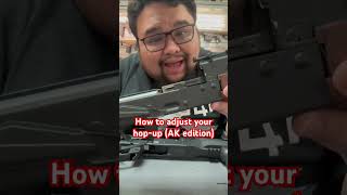 How to adjust your AK hopup airsoft airsoftgi gaming milsim cqb shorts short howto ak [upl. by Mackenie]