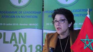 Loubaba LARAKI  PROGRAMME DE LEADERSHIP AFRICAIN EN NUTRITION 2018  Maroc [upl. by Sion]