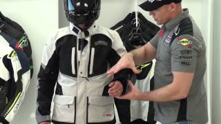 Alpinestars Andes Tech Touring Drystar Waterproof Jacket Review from SportbikeTrackGearcom [upl. by Lindie]