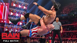 FULL MATCH  Kurt Angle vs Drew McIntyre Raw Nov 5 2018 [upl. by Bourke]