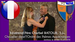 Cérémonie des palmes académiques  Allocution du RP Charbel Batour SJ [upl. by Ybba]