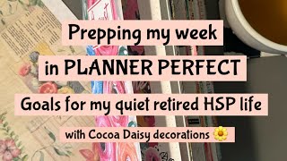 Prep a week in Planner Perfect  HSP Life [upl. by Nilek]