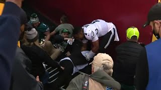 Eagles fan who fell when FedEx Field railing collapsed speaks out [upl. by Nnaxor]