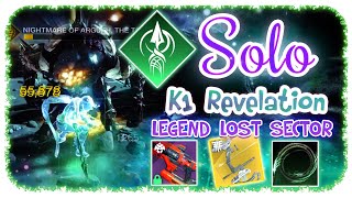 Solo 1830 Legend Lost Sector  Hunter  K1 Revelation  Destiny 2  Season Of The Witch [upl. by Gerge541]